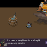 Nyx meeting a Blacksmith